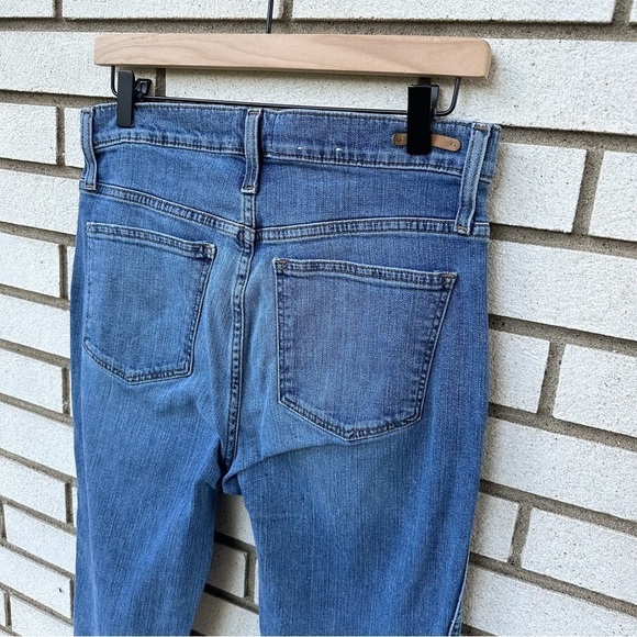 Caslon Straight Leg Medium Wash Raw Hem Jeans - Picture 7 of 13